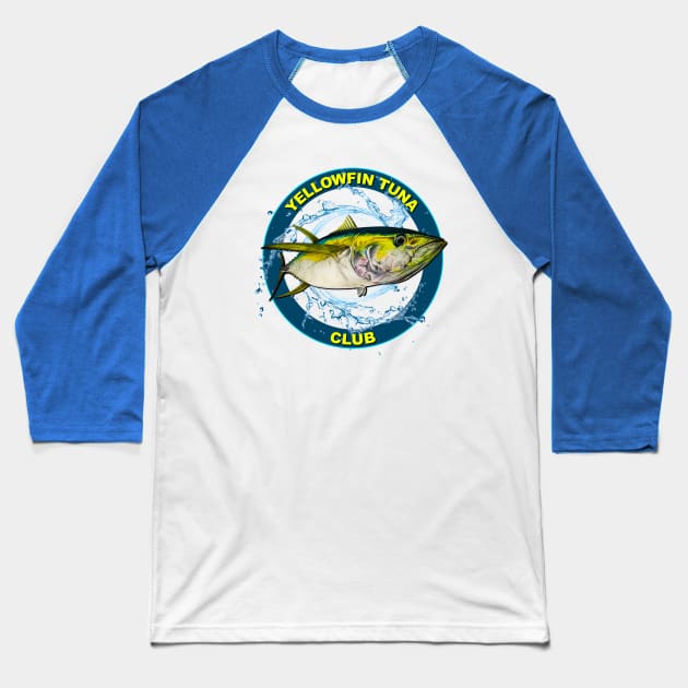 tuna club Baseball T-Shirt by Art by Paul